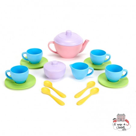 Green Toys Service à thé - rose - GRT-TEA01R - Green Toys - Cuisines et magasins - Le Nuage de Charlotte