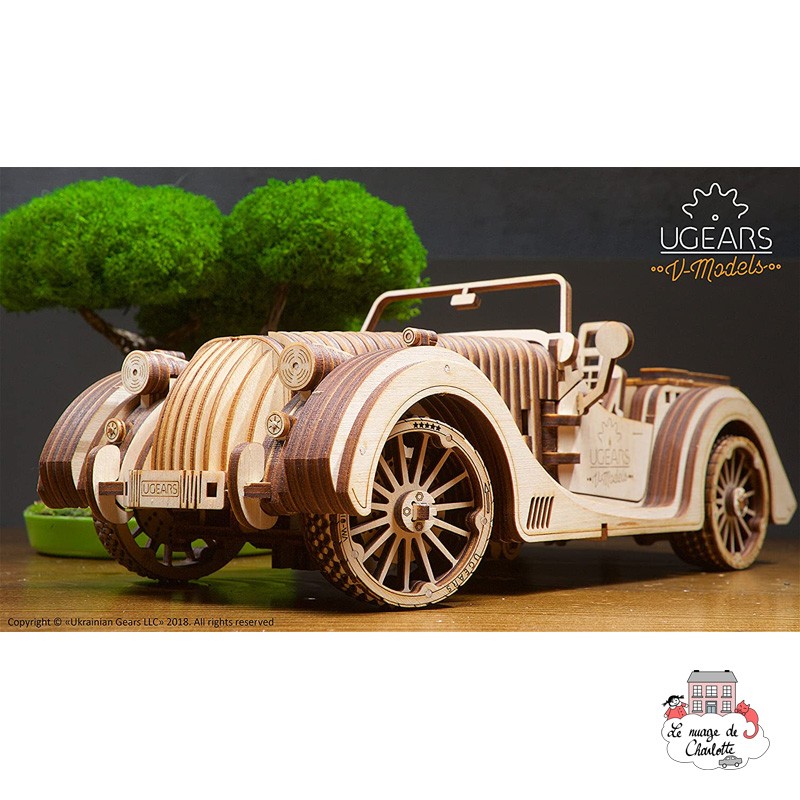 Roadster VM-01 – Puzzle Mécanique - UGE-4820184120815 - UGears - Puzzles 3D - Le Nuage de Charlotte