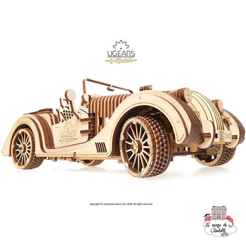 Roadster VM-01 – Puzzle Mécanique - UGE-4820184120815 - UGears - Puzzles 3D - Le Nuage de Charlotte