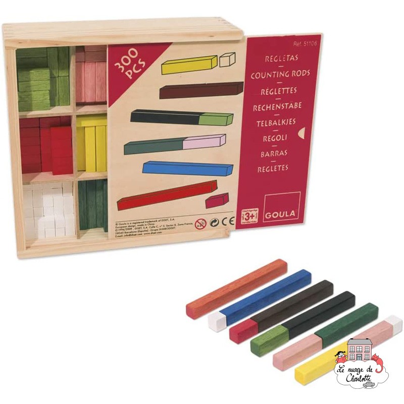 Rulers 10 x 10 Large box 300 pieces - GOU-51106 - Goula - Learn while having fun - Le Nuage de Charlotte