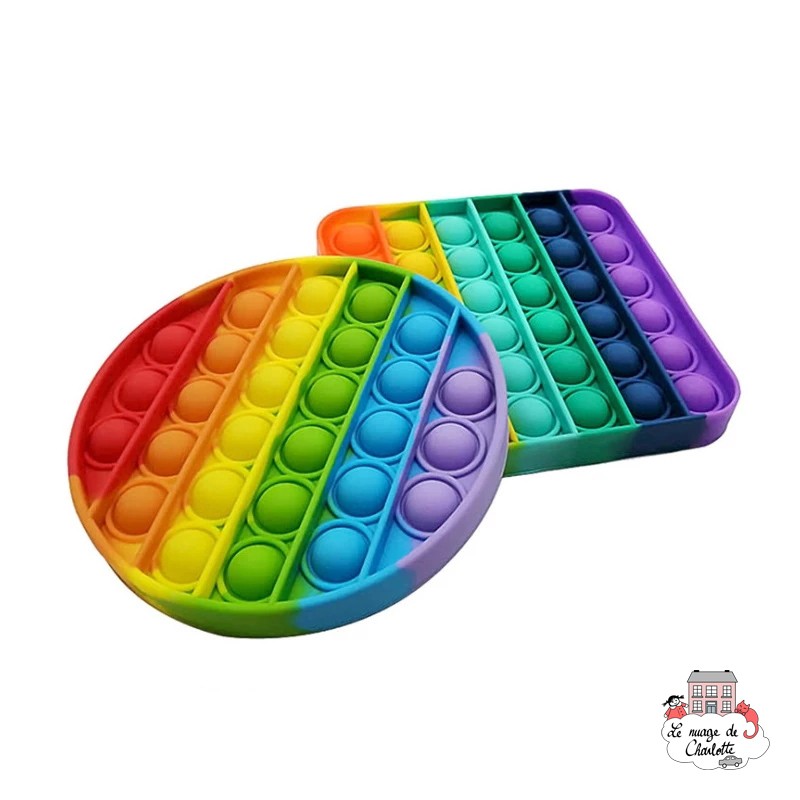 Fidget Game Pop It - Square - Rainbow - LJA-001CR - Les Jouets d'Antoine - Activity Toys - Le Nuage de Charlotte