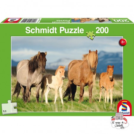 Famille Cheval - SDT-56199 - Schmidt - Puzzles pour les petits - Le Nuage de Charlotte