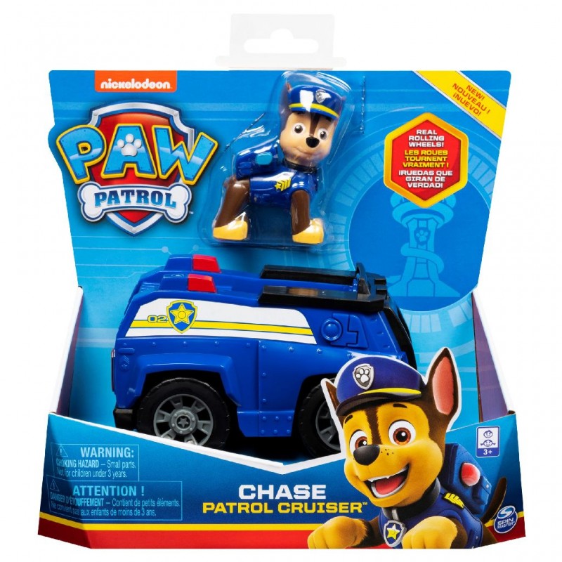 Paw Patrol - Chase and his Patrol Cruiser - SPM-20145144 - Spin Master - Paw Patrol - Le Nuage de Charlotte