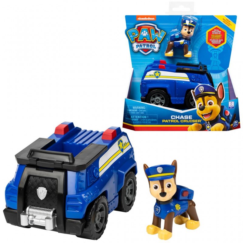 Paw Patrol - Chase and his Patrol Cruiser - SPM-20145144 - Spin Master - Paw Patrol - Le Nuage de Charlotte