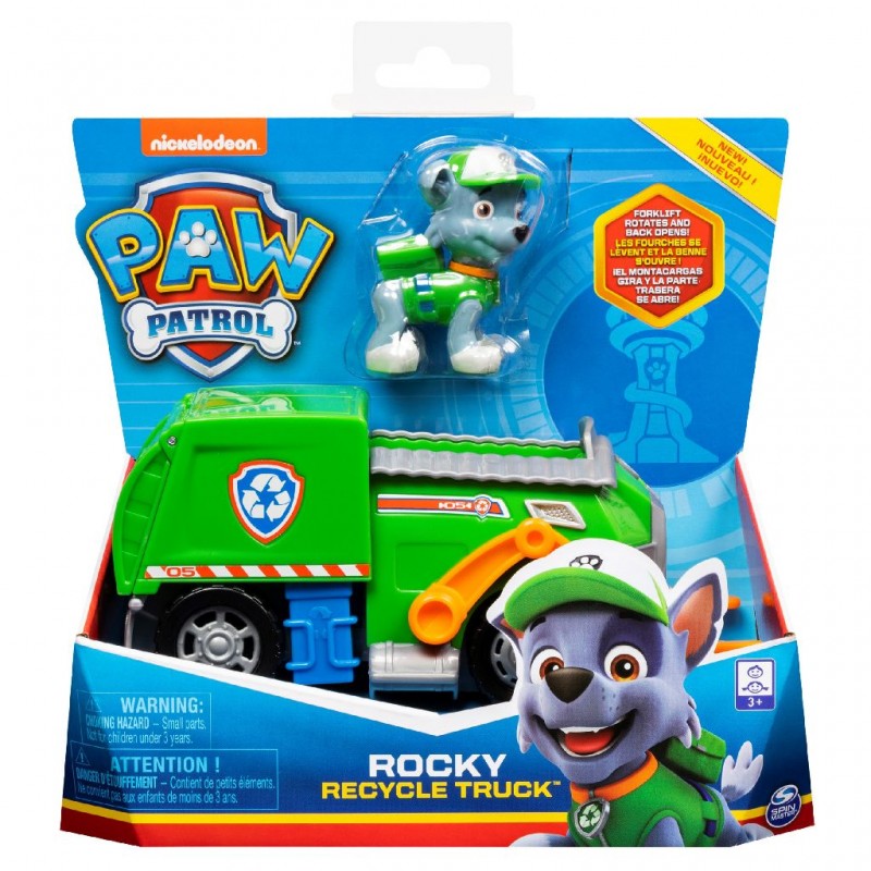 Paw Patrol - Rocky and his Recycle Truck - SPM-20145139 - Spin Master - Paw Patrol - Le Nuage de Charlotte