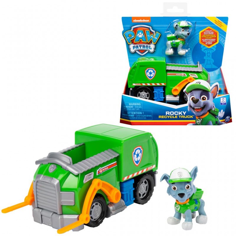 Paw Patrol - Rocky and his Recycle Truck - SPM-20145139 - Spin Master - Paw Patrol - Le Nuage de Charlotte