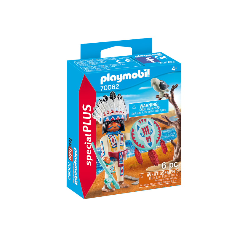 playmobil - Chef de tribu amérindienne - PLA-70062 - Playmobil - Playmobil - Le Nuage de Charlotte