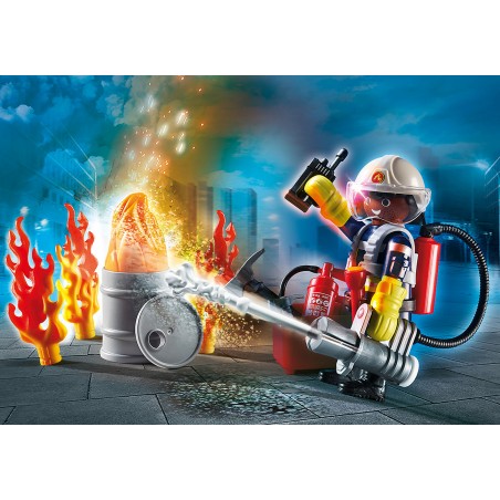 playmobil - Set cadeau Pompier - PLA-70291 - Playmobil - Playmobil - Le Nuage de Charlotte