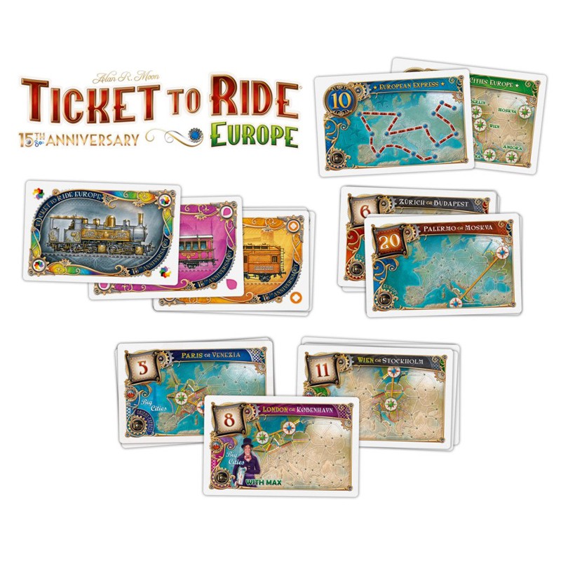 Ticket to Ride - Europe 15th Anniversary - DOW-75203 - Days of Wonder - Board Games - Le Nuage de Charlotte