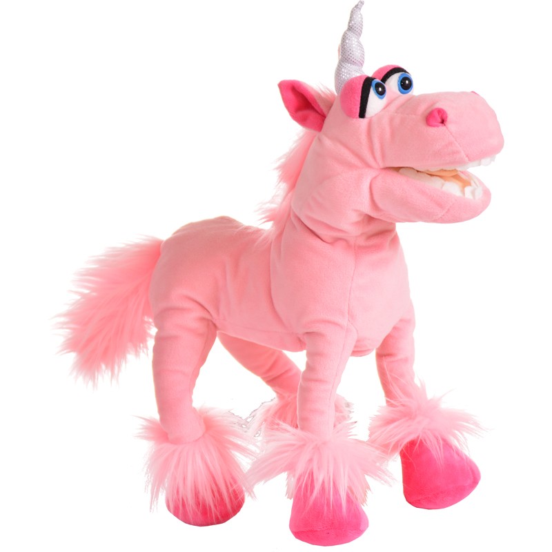 Licorne rose - LPS-W839 - Living Puppets - Marionettes à main - Le Nuage de Charlotte