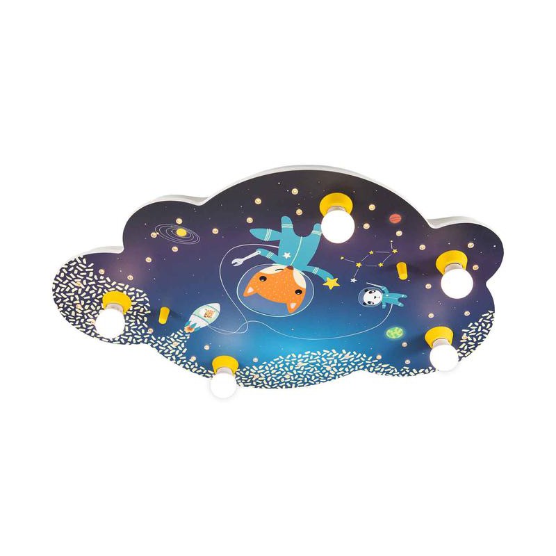 Ceiling light picture cloud Little Astronauts "Space Mission" - ELO-138380 - Elobra - Wall and ceilings lights - Le Nuage de ...