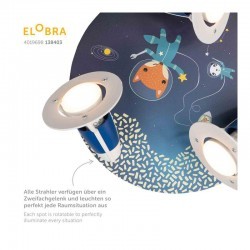 Round ceiling lamp Little Astronauts "Space Mission" - ELO-138403 - Elobra - Wall and ceilings lights - Le Nuage de Charlotte