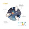 Round ceiling lamp Little Astronauts "Space Mission" - ELO-138403 - Elobra - Wall and ceilings lights - Le Nuage de Charlotte