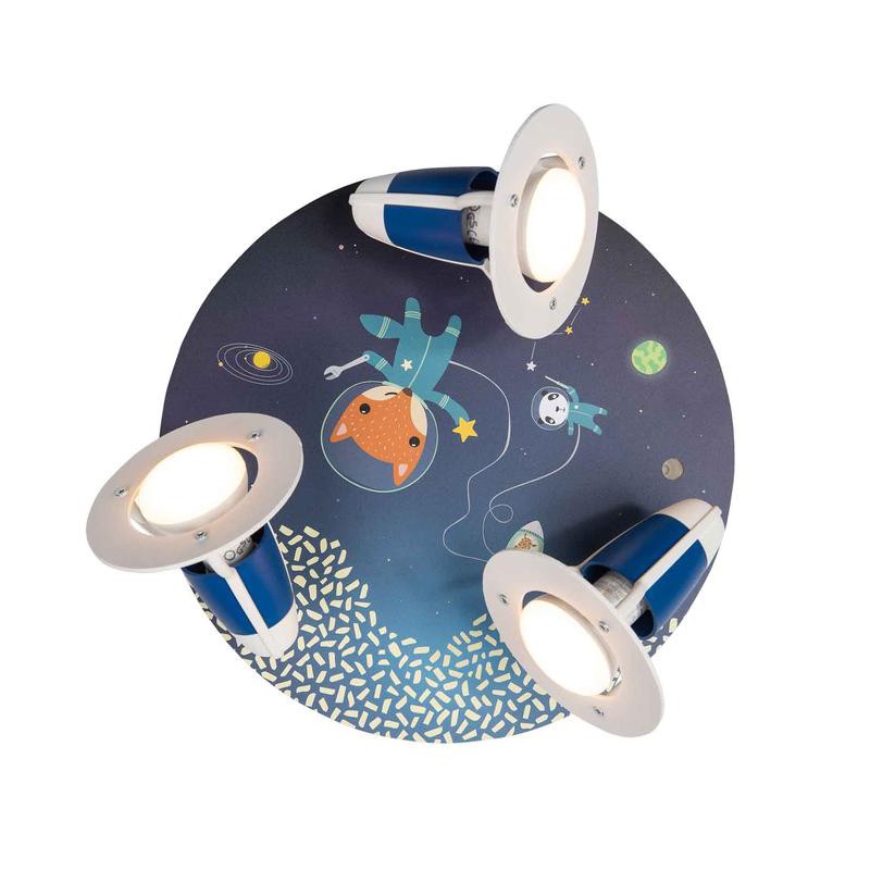 Plafonnier rond Little Astronauts "Space Mission" - ELO-138403 - Elobra - Luminaires - Le Nuage de Charlotte