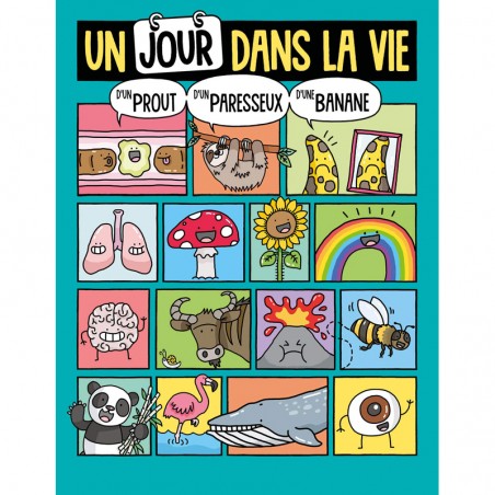 Un jour dans la vie d’un prout, d’un paresseux et d’une banane - 123-9782359906639 - Editions 123 Soleil - Documentaires - Le...