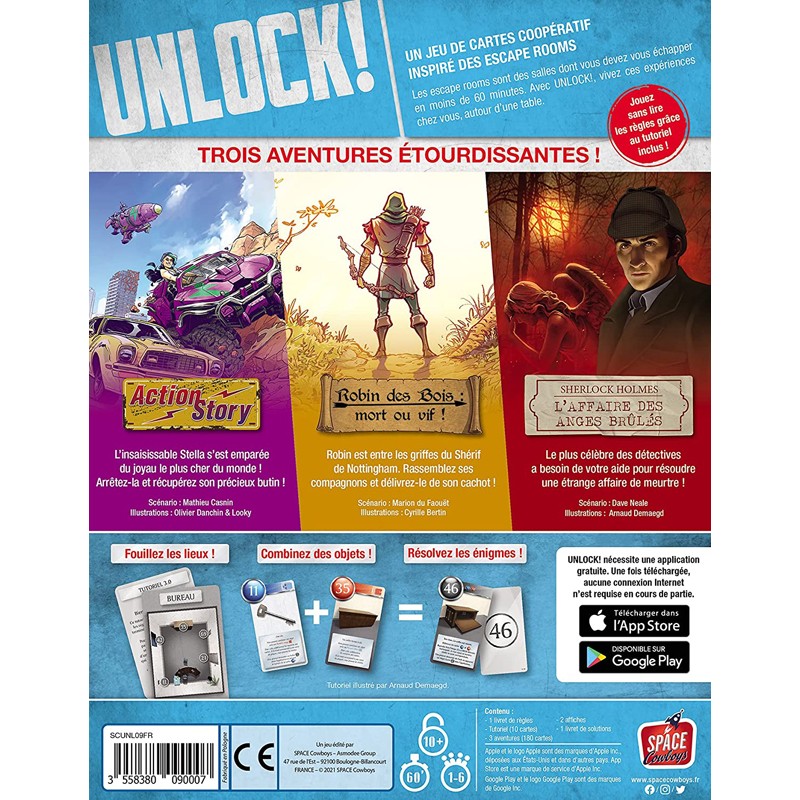 Unlock! - 9 - Legendary Adventure - SPC-191358 - Space Cowboys - Jeux de société - Le Nuage de Charlotte