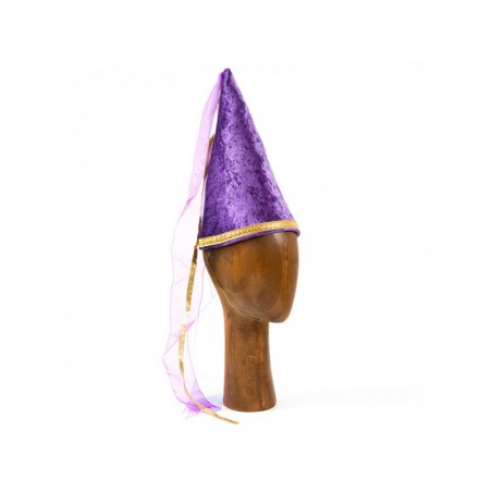 Coiffe Henin médiévale (Velours violet) - KMT-ST396 - Kàlid Medieval Toys - Déguisements - Le Nuage de Charlotte