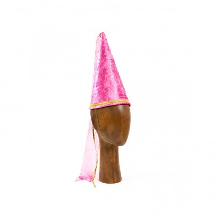 Coiffe Henin médiévale (Velours rose) - KMT-ST391 - Kàlid Medieval Toys - Déguisements - Le Nuage de Charlotte