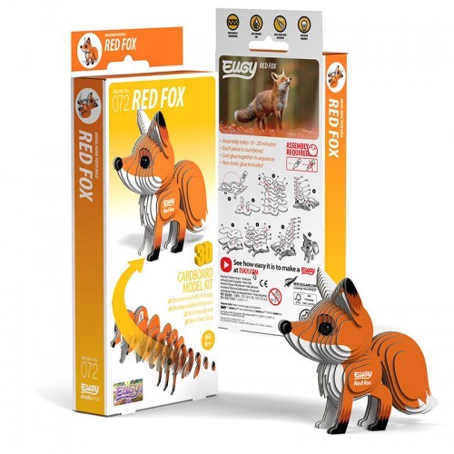 Eugy 072 - Red Fox - EUG-5313972 - dodoland - Maquettes en carton - Le Nuage de Charlotte