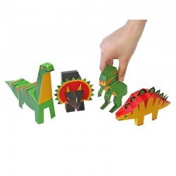 Dinosaurs Paper Toys - PUK-26201 - Pukaca - Maquettes en carton - Le Nuage de Charlotte