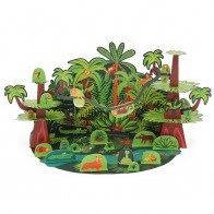 Jouet en papier forêt tropicale - PUK-28206 - Pukaca - Maquettes en carton - Le Nuage de Charlotte