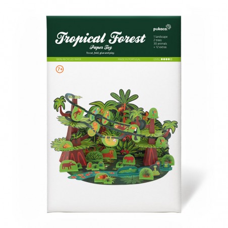 Tropical Forest Paper Toy - PUK-28206 - Pukaca - Maquettes en carton - Le Nuage de Charlotte