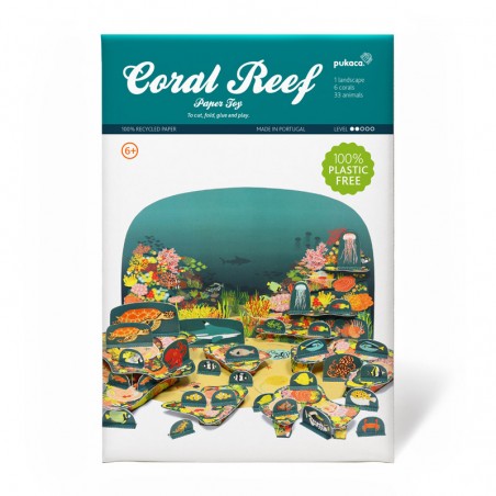 Coral Reef Paper Toy - PUK-28216 - Pukaca - Maquettes en carton - Le Nuage de Charlotte