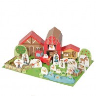 Le jouet en papier de la ferme - PUK-28203 - Pukaca - Maquettes en carton - Le Nuage de Charlotte