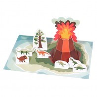 Dinosaur Island Paper Toy - PUK-28204 - Pukaca - Maquettes en carton - Le Nuage de Charlotte