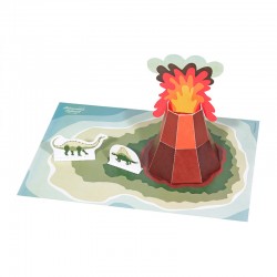 Dinosaur Island Paper Toy - PUK-28204 - Pukaca - Maquettes en carton - Le Nuage de Charlotte