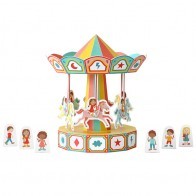 Carousel Movable Paper Toy - PUK-29201 - Pukaca - Maquettes en carton - Le Nuage de Charlotte