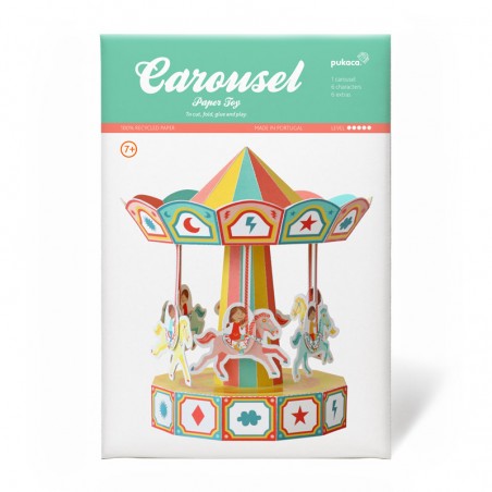 Carousel Movable Paper Toy - PUK-29201 - Pukaca - Maquettes en carton - Le Nuage de Charlotte