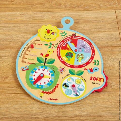 CALENDAR OVER TIME (FRENCH VERSION) (WOOD) - JAN-J09617 - Janod - Time & Calendar - Le Nuage de Charlotte