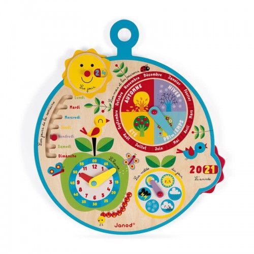 CALENDAR OVER TIME (FRENCH VERSION) (WOOD) - JAN-J09617 - Janod - Time & Calendar - Le Nuage de Charlotte