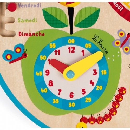 CALENDAR OVER TIME (FRENCH VERSION) (WOOD) - JAN-J09617 - Janod - Time & Calendar - Le Nuage de Charlotte