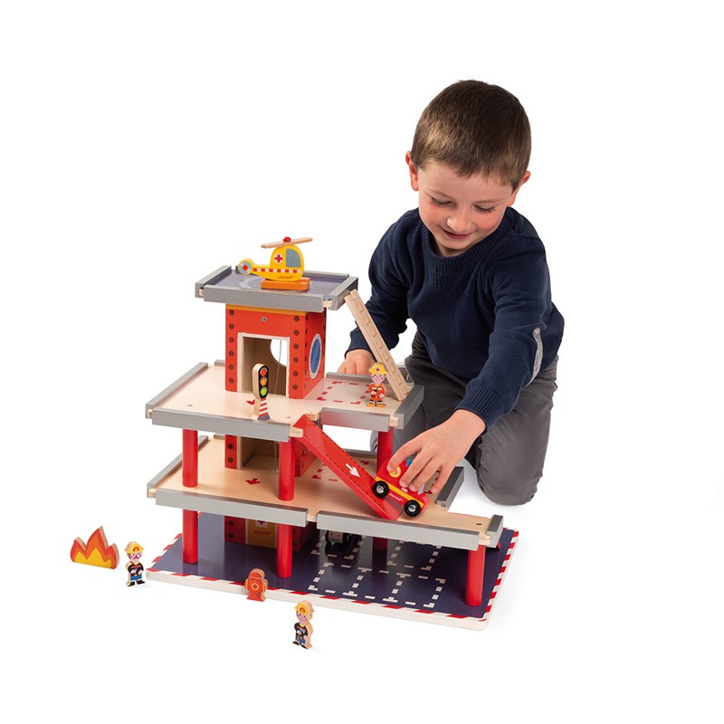 Fire station - JAN-J05717 - Janod - Garages and accessories - Le Nuage de Charlotte