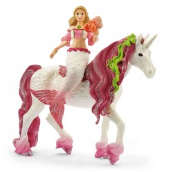 Mermaid Feya on underwater unicorn - SCH-70593 - Schleich - Figures and accessories - Le Nuage de Charlotte