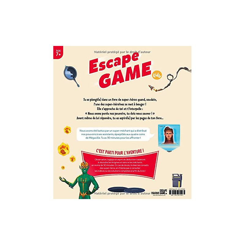 Escape Game Kids - Sauve les super-héros de Mégaville - FLS-9782215175285 - Editions Fleurus - Books - Le Nuage de Charlotte