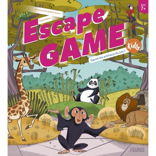 Escape Game Kids - Sauve les animaux du zoo! - FLS-9782215173458 - Editions Fleurus - Books - Le Nuage de Charlotte