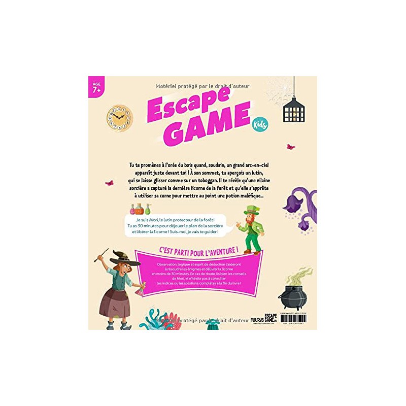 Escape Game Kids - Libère la licorne prisonnière de la sorcière! - FLS-9782215175292 - Editions Fleurus - Books - Le Nuage de...