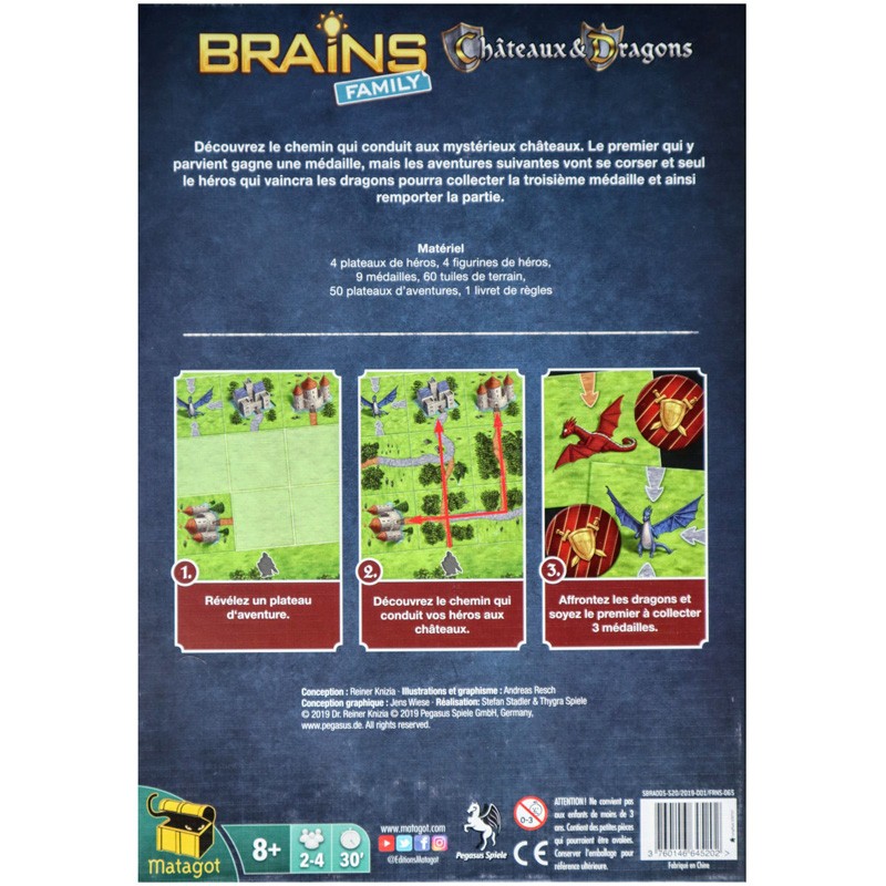 Brains Family - Châteaux et Dragons - MAT-114177 - Matagot - Jeux de société - Le Nuage de Charlotte