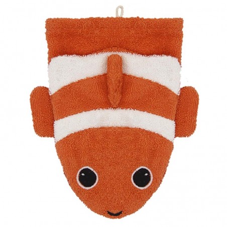 Gant de toilette poisson clown Conny (grand) - FUR-596 - Fürnis - Marionnettes de bain - Le Nuage de Charlotte