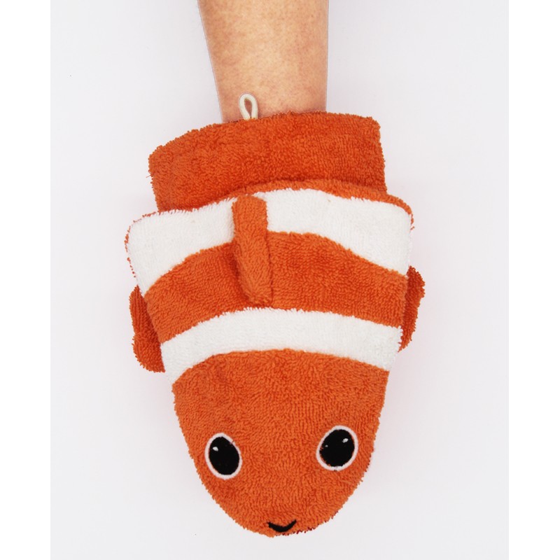 Clown fish washcloth Conny (large) - FUR-596 - Fürnis - Bath Puppet - Le Nuage de Charlotte