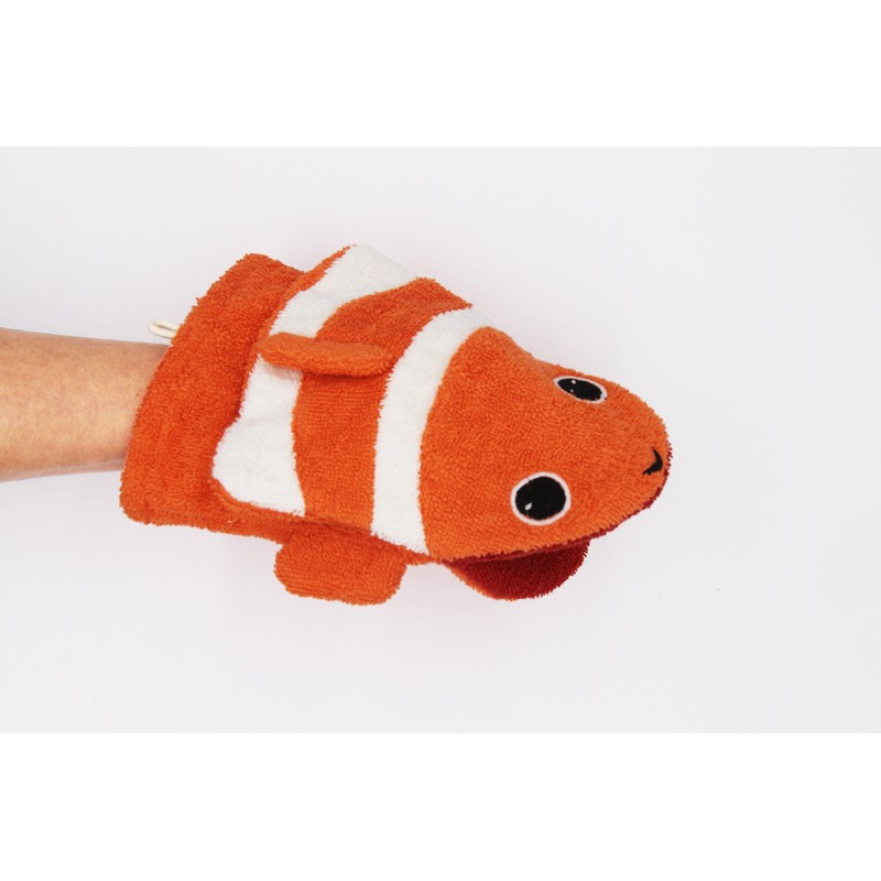 Clown fish washcloth Conny (large) - FUR-596 - Fürnis - Bath Puppet - Le Nuage de Charlotte