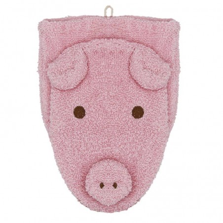 Gant de toilette cochon Sophie (petit) - FUR-582 - Fürnis - Marionnettes de bain - Le Nuage de Charlotte