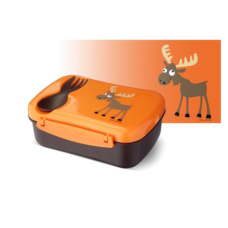 N'ice Box Lunchbox 0.6l + Cooling pack - Orange - CAO-106107 - Carl Oscar - Lunch box, snack - Le Nuage de Charlotte