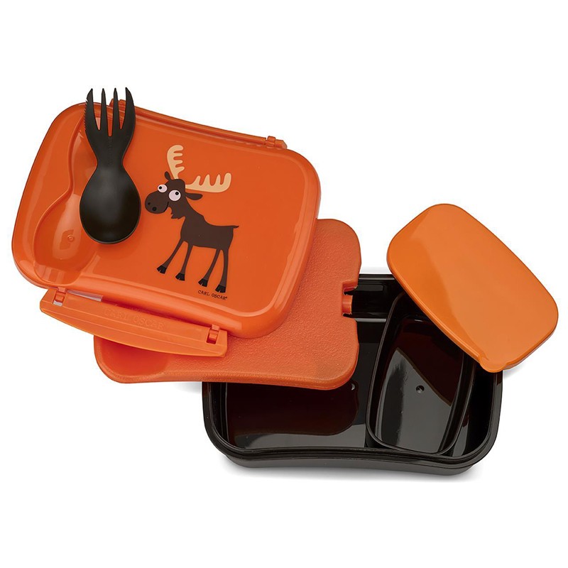 N'ice Box Lunchbox 0.6l + Cooling pack - Orange - CAO-106107 - Carl Oscar - Lunch box, snack - Le Nuage de Charlotte