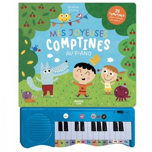 Mes joyeuses comptines au piano - AUZ-9782733891483 - Editions Auzou - Imagiers / Éveil - Le Nuage de Charlotte