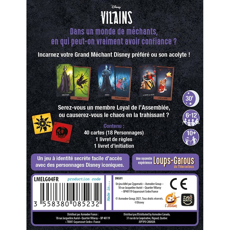 Loups-Garous - L'Assemblée des Vilains - ZYG-191434 - Zygomatic - Board Games - Le Nuage de Charlotte