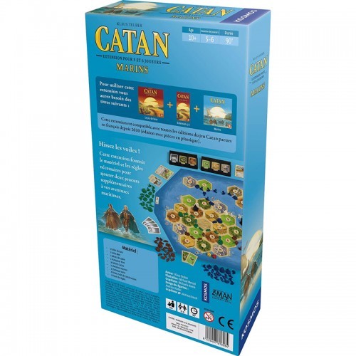 Catan Marins - Ext. pour 5 et 6 joueurs - KOS-70315 - Kosmos - Jeux de société - Le Nuage de Charlotte